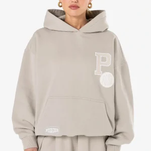 Debbie Oversized Hoodie Washed Dark Stone