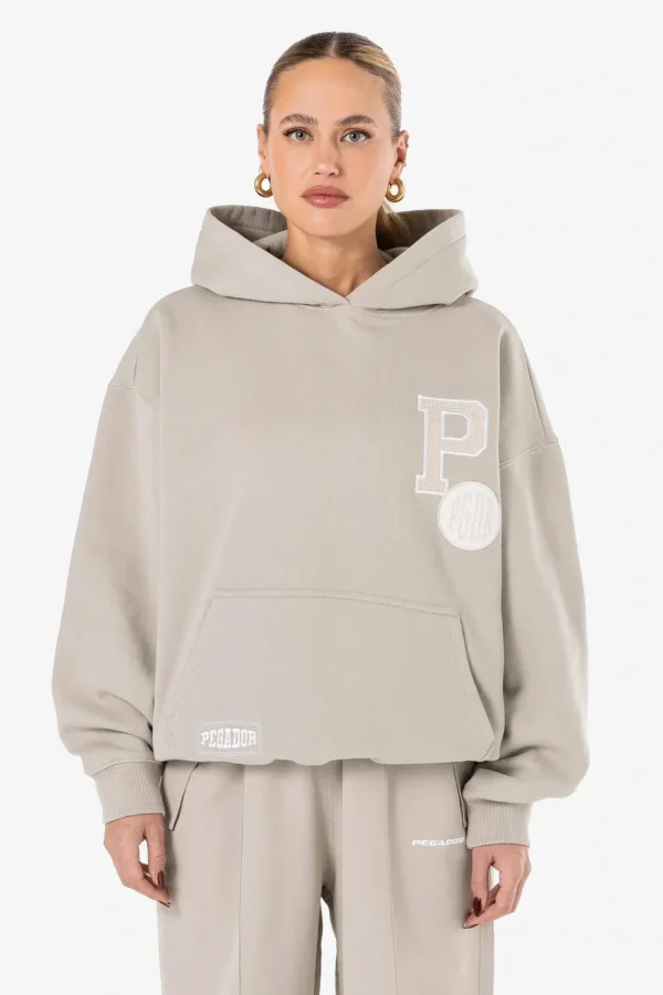 Debbie Oversized Hoodie Washed Dark Stone