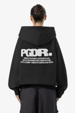 Pegador Dee Oversized Washed Black Sweat Jacket - Image 2