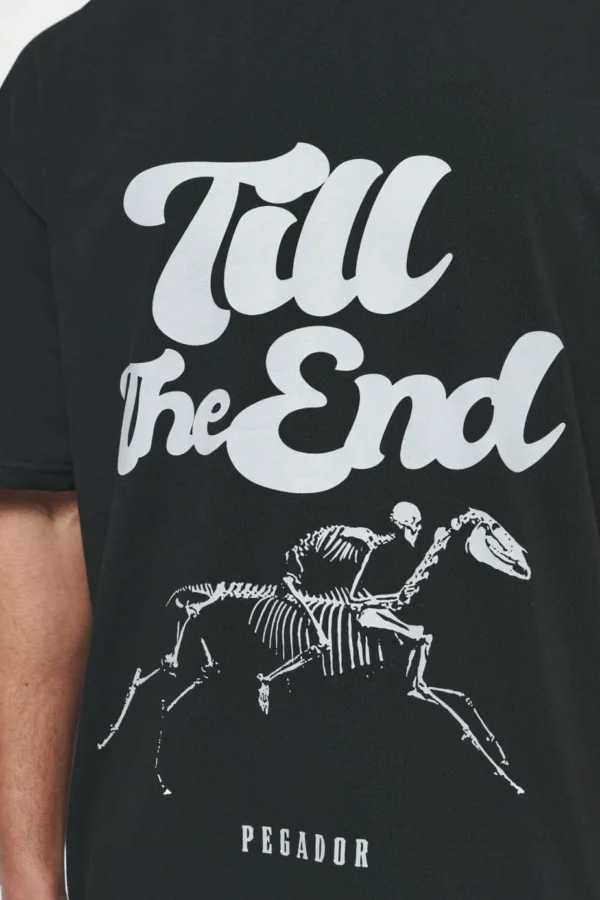 Dinmont Oversized Tee Vintage Washed Black Ink-2