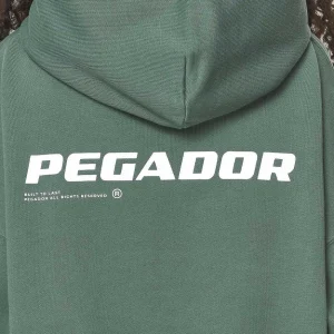 Dorothy Cropped Oversized Hoodie Vintage Washed Garden Green-2