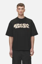 Drew Boxy Tee Washed Black