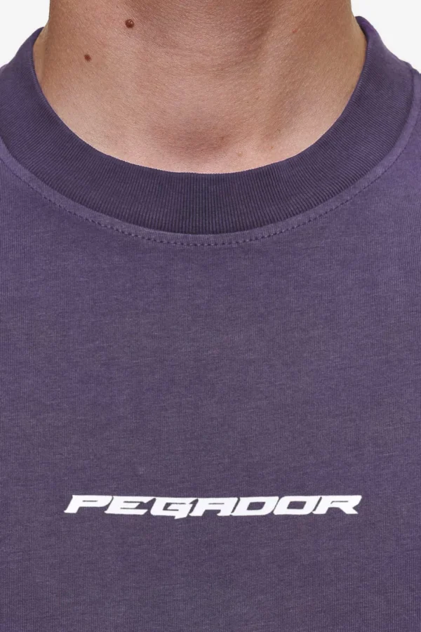Dubose Oversized Tee Vintage Deep Purple-3