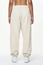 Durward High Waisted Sweat Pants Vintage Washed Bone White-1