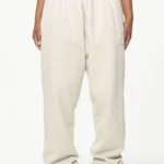 Durward High Waisted Sweat Pants Vintage Washed Bone White