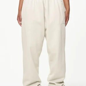 Durward High Waisted Sweat Pants Vintage Washed Bone White