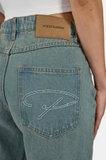 Elina Wide Leg Jeans Washed Vintage Blue-3