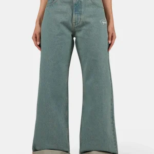 Elina Wide Leg Jeans Washed Vintage Blue