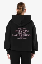 Ella Oversized Hoodie Washed Black-1