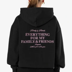 Ella Oversized Hoodie Washed Black-1