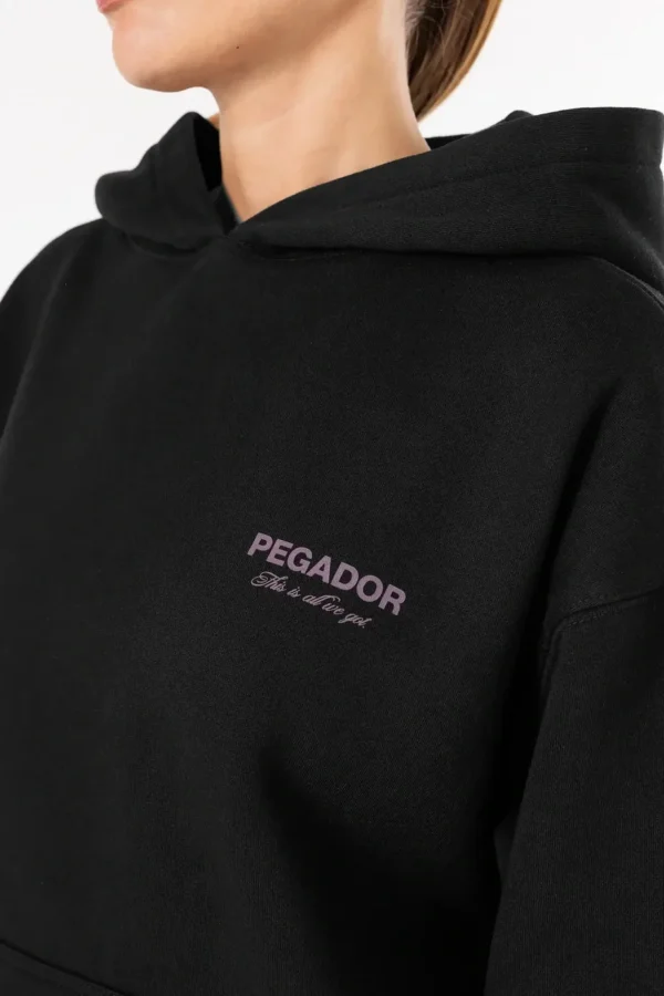 Ella Oversized Hoodie Washed Black-2