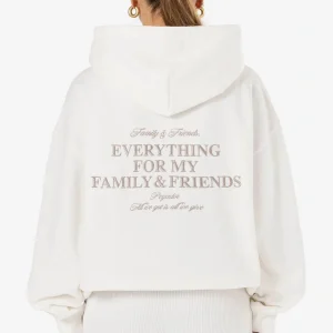Ella Oversized Hoodie Washed Warm White-1
