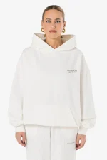 Ella Oversized Hoodie Washed Warm White