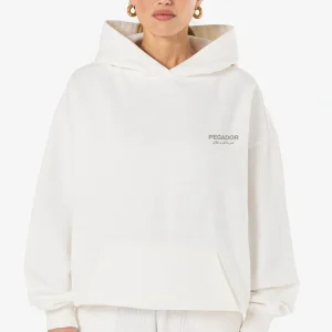 Ella Oversized Hoodie Washed Warm White