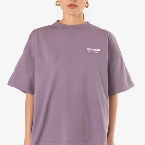 Ella Oversized Tee Washed Dusty Grape