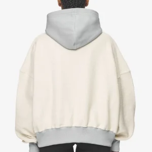 Estela Inside-Out Oversized Hoodie Coast Sand Sky Grey-1