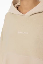 Estela Inside-Out Oversized Hoodie Light Beige-2