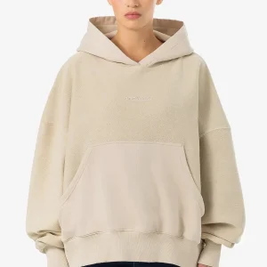 Estela Inside-Out Oversized Hoodie Light Beige