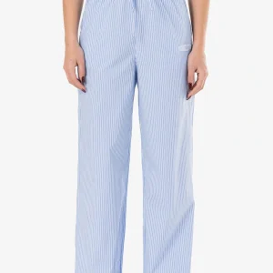 Eva Loose Pants Baby Blue White