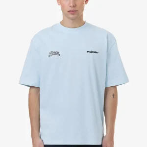 Farren Oversized Tee Washed Baby Blue