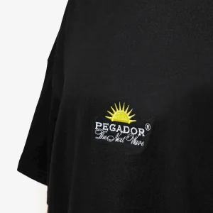 Flora Heavy Oversized Tee Black-2