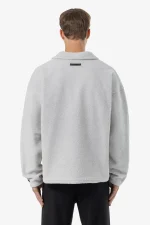 Grand Fleece Collar Longsleeve Clear Grey-1