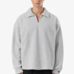 Grand Fleece Collar Longsleeve Clear Grey