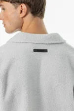 Grand Fleece Collar Longsleeve Clear Grey-3
