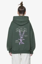 Pegador Habo Oversized Washed Sage Green Hoodie - Image 3