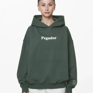 Habo Oversized Hoodie Washed Sage Green