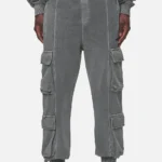 Harvey Terry Cargo Sweat Pants Vintage Grey