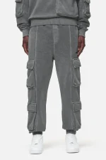 Harvey Terry Cargo Sweat Pants Vintage Grey