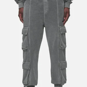 Harvey Terry Cargo Sweat Pants Vintage Grey