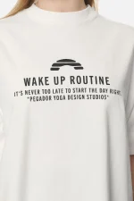 Idalia Heavy Oversized Tee Washed Coconut Milk-2