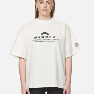 Idalia Heavy Oversized Tee Washed Coconut Milk