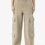Isa Baggy Cargo Jeans Washed Desert Taupe