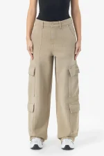 Isa Baggy Cargo Jeans Washed Desert Taupe