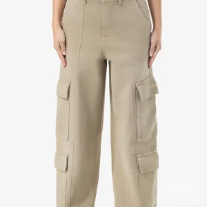 Isa Baggy Cargo Jeans Washed Desert Taupe