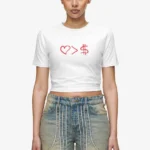 Jayde Baby Tee White Red