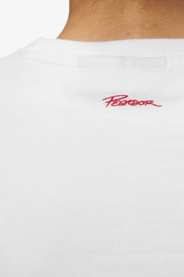 Jayde Baby Tee White Red-2