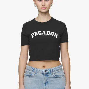 Jenna Cropped Baby Tee Black