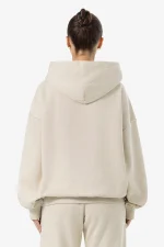 Johanna Oversized Sweat Jacket Light Beige Melange-1