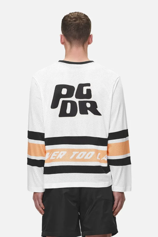 Johnsen Mesh Longsleeve White Apricot-1