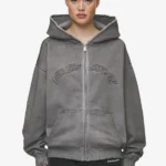 Julia Oversized Sweat Jacket Oil Dyed Deep Grey