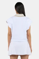 Junta V-Neck Vest White-1