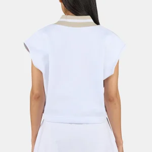 Junta V-Neck Vest White-1