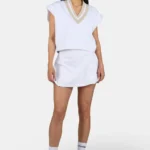 Junta V-Neck Vest White