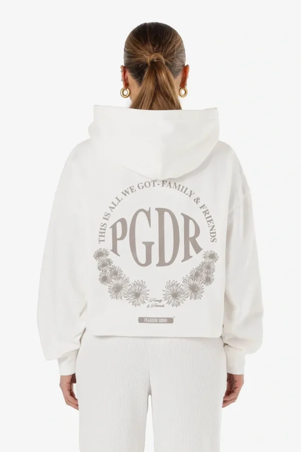 Kimi Oversized Hoodie Washed Warm White-1