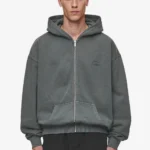 Pegador Lance Oversized Vintage Anthracite Sweat Jacket