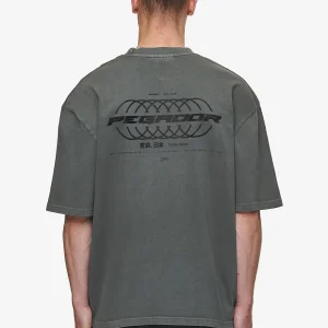 Lance Oversized Tee Vintage Anthracite-1